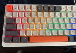 Rii Wireless Rechargeable Mechanical Gaming RGB Keyboard, 101 Keys Colorful Keys - Picture 1 of 9