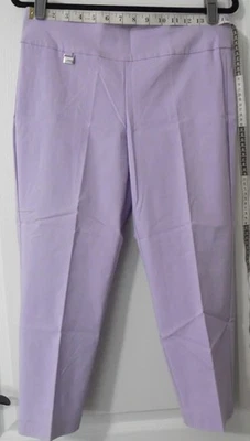 Alfani Womens Tummy Control Pull On Stretch Light Purple Capri Pants Size 10 - Изображение 1 из 4
