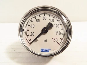 Wika Instrument 111,12 1,5 Zoll Mitte Rückenmontage Manometer, 0 bis 160 PSI - Bild 1 von 3