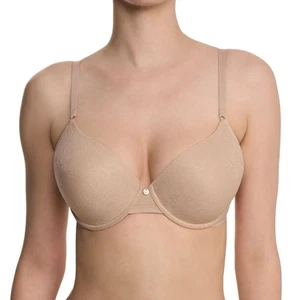 Natori Sheer Jacquard Underwire Bra - Size 34B - shade “Cafe” - NWT - Picture 1 of 5
