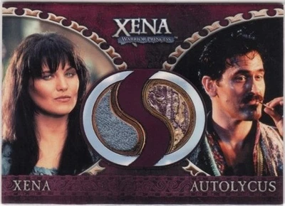 XENA : Dangerous Liaisons Costume Card DC8 XENA / AUTOLYCUS (purple with gold) - Image 1 of 2