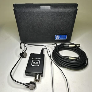 Micrófono Crown CM-311A usado para la cabeza con estuche y cable XLR - Imagen 1 de 12