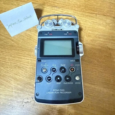 SONY PCM-D50 Handy Recorder Linear PCM Recorder 24-bit/96kHz w/ AC adapter Exc - Image 1 of 4