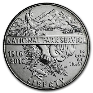 2016-D National Park Service Clad 1/2 Dollar BU (Box & COA) - Picture 1 of 3