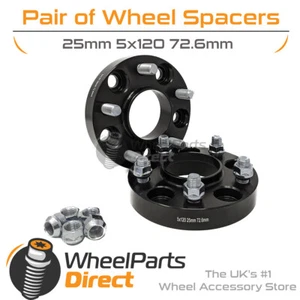 Bolt-On Wheel Spacers (2) 5x120 72.6 25mm for Land Rover Defender [L663] 19-20 - Picture 1 of 2