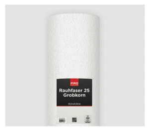 Papel pintado fibra rugosa rollo grande papel Pro Color profesional 33,5 m x 0,53 m - Imagen 1 de 2