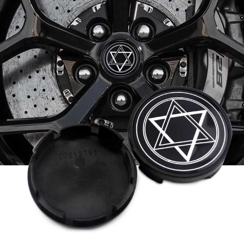 Tapacubos centrales de rueda 4 piezas 63 mm 2,48 pulgadas para ruedas Town & Country Challenger Dakota Foto 1 de 2