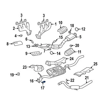 OEM Ford Explorer Mountaineer Sport Trac Silenciador de escape Brida Perno y resorte  Foto 1 de 4