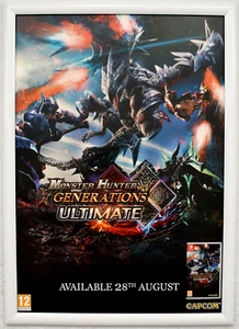 Poster promozionale Monster Hunter Generations Ultimate RARO Switch 42 cm x 59 cm - Foto 1 di 1