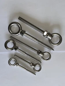 Augschraube Ösenschraube Ringschraube Augbolzen Ringbolzen Edelstahl V4A - Bild 1 von 5