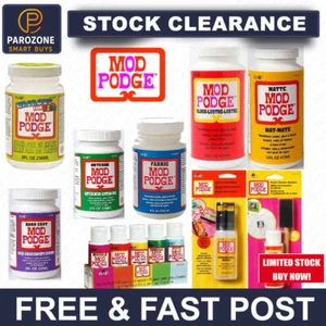 Gloss Mod Podge Decoupage Glue Sealer Varnish 8 16 Modge Pod Adhesive - Picture 1 of 55