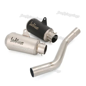For Kawasaki Ninja ZX6R ZX636 2009-2023 Exhaust Middle Pipe 51mm Muffler Escape - Picture 1 of 10
