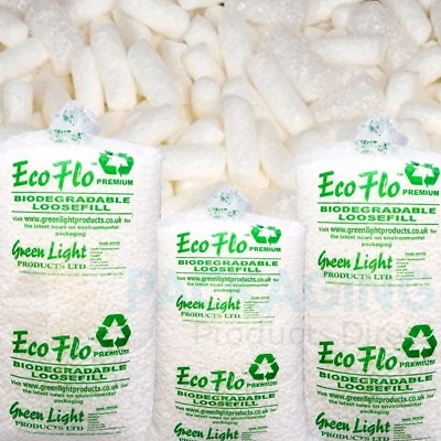 Loosefill Bags of ECOFLO Biodegradale Loose Fill Packing Peanuts Top Quality - Image 1 of 3
