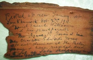Antiguo billete de corteza de árbol de Pensilvania Parker House Scranton Lake Sheridan 1911 - Imagen 1 de 8