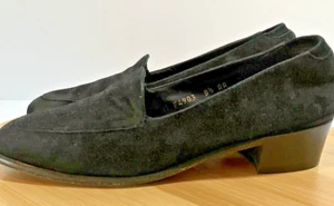 Scarpe decolte COLE HAAN donna made in Italy NERE SCAMOSCIATE 1,5" decolte slip on TG 8,5 AA - Foto 1 di 8