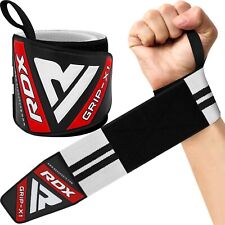RDX Weight Lifting Straps 18”  Elasticated Wrist Wraps Grip Support Bodybuilding