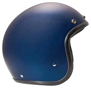CASCO JET DMD RETRO IN FIBRA COMPOSITA GRAFICA MATT DEEP BLUE TAGLIA S BLACK FRI - Foto 1 di 2