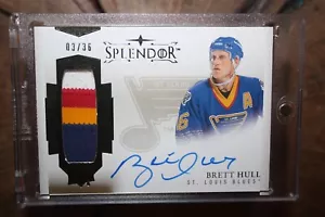 Tarjeta de hockey 2018-19 Upper Deck The Cup Brett Hull Splendor 3/36 - Imagen 1 de 2
