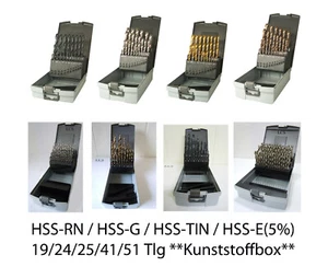 Spiralbohrer-Satz HSS 1-13 x 0,1mm Metallbohrer Kernloch 3,3+4,2+6,8+10,5 Rose  - Bild 1 von 18