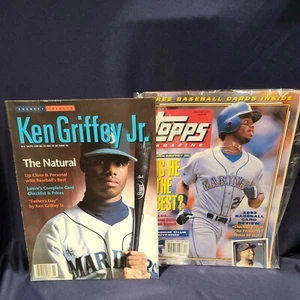 Beckett Tribute Magazine 1996 Ken Griffey Jr  # 15 and Topps winter 1992  - Picture 1 of 5