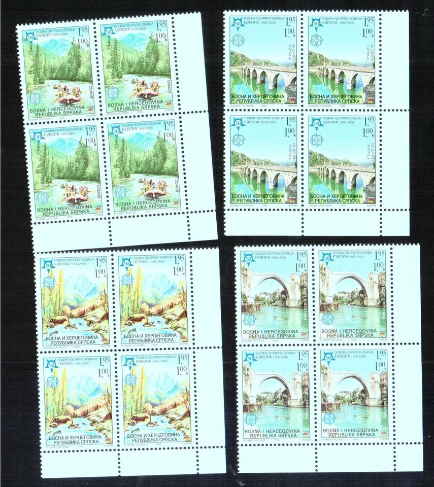 BOSNIA-H. AD. SERBIA 2005 EUROPA CEPT BLOQUE 4 SERIES NUEVAS - Imagen 1 de 1