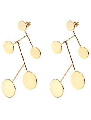 Pendientes colgantes Xander de oro para mujer Miansai W1063 Foto 1 de 3