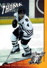 2002-03 Red Deer Rebels #21 Bryce Thoma