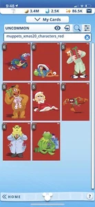 Pick ANY 1 Topps Disney Collect Red Muppets Muppet Holiday Uncommon Crafted - Picture 1 of 10