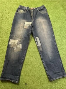 ECKO UNLTD. Jeans Denim Foundry "Schematic Denim Pant" 34 X 33 (34x33) - Imagen 1 de 11