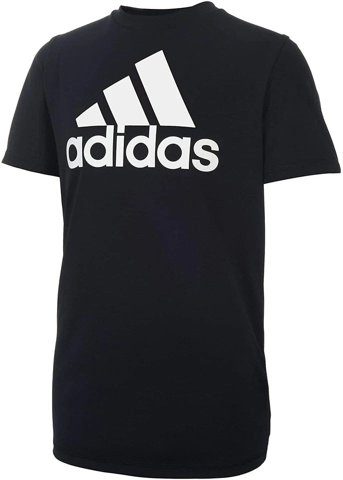 Kids adidas Climalite Badge of Sport Performance Tee - Black XL
