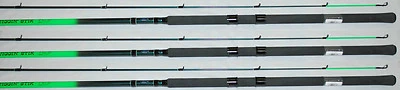 3 ea. HT JIGGIN STICK NON-GRAPHITE CRAPPIE POLE RODS 8' JS802 (TENNESSEE HANDLE) - Image 1 of 3