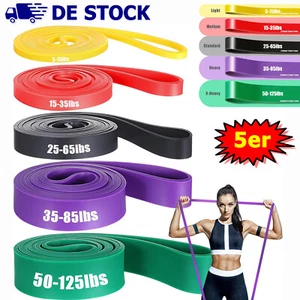 5er/Set Widerstandsband Klimmzugband Fitnessband Klimmzughilfe Resistance Bands - Bild 1 von 14