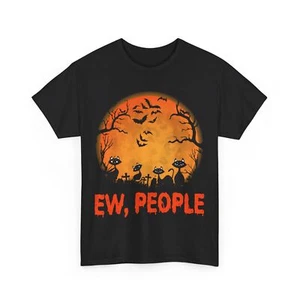 Halloween T-Shirt, schwarze Katze Ew People, Halloween Kostüm - Bild 1 von 21