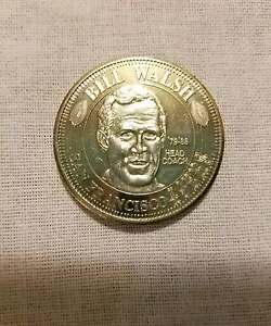 San Francisco 49ers, BILL WALSH, COIN,FOR THEN & NOW COLLECTION ALBUM,1994-1995 - Picture 1 of 1
