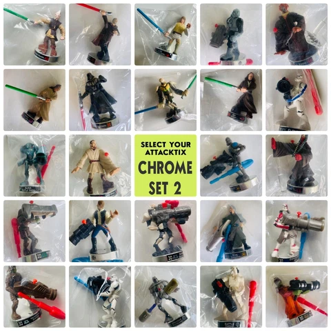 Star Wars Attacktix CHROME SET 2 - SELECT YOUR ATTACKTIX FIGURE(s) - NEW, Hasbro Cover