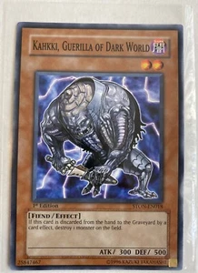 Kahkki Guerilla Of Dark World - STON-EN018 - Comimon - 1st Edition M/NM Yugioh - Picture 1 of 1