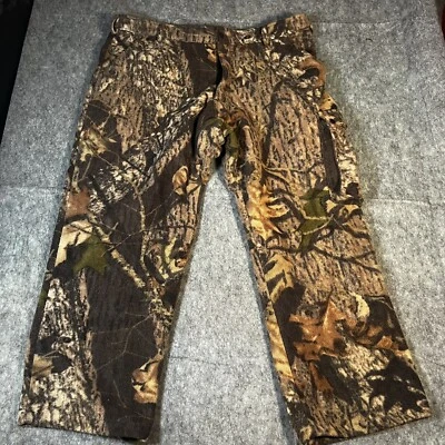 Cabelas Fleece Hunting Pants Mens 42x29/30 Camo Woodland Camouflage - Image 1 of 4