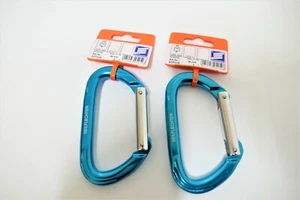 2 x Kletterkarabiner 22KN Karabiner 2 Tonnen Karabinerhaken SEILFLECHTER - Imagen 1 de 4