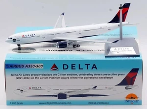 INFLIGHT200 DELTA AIRLINES AIRBUS A330-323 1:200 DIECAST IF333DL0924 IN STOCK - Picture 1 of 3