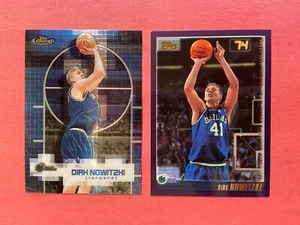 Dirk Nowitzki 2000-01 Topps Topps Finest 2x Card Lot - Picture 1 of 2