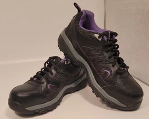 Skechers Work Composite Toe Slip Resistant Black And Purple Women’s Size 6.5 VGC - Picture 1 of 11