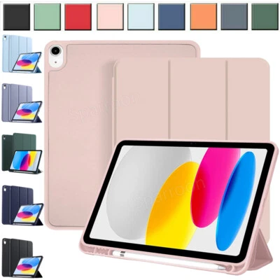 Smart Schutz Hülle mit Stifthalter für iPad 10 9 8 7 6 Generation Air 5/4 Pro 11 - Bild 1 von 4