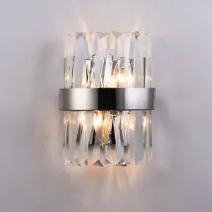 Lampada da parete in cristallo lusso illuminazione soggiorno corridoio scala nordica moderna - Foto 1 di 20