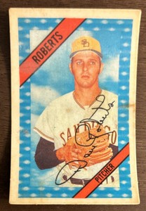1972 Kellogg's Dave Roberts Card #15 Astros Pitcher Fair O/C & Corner Dings