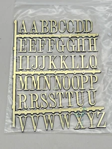 Klassische Buchstaben 1 Zoll - Gold Mix und Match für einzigartige Projekte - Bild 1 von 3