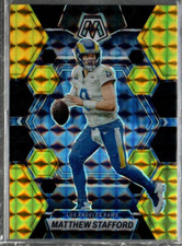 2023 Panini Mosaic Mosaic Choice Black Gold #136 Matthew Stafford /8 
