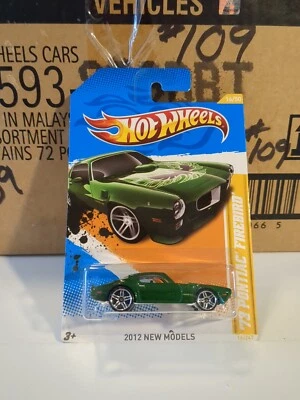 Hot Wheels 2012 Green ‘73 Pontiac Firebird #16, Hot Wheels New Models 16/50 - Image 1 of 4