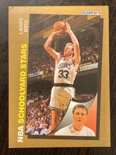 1992-93 Fleer NBA Schoolyard Stars Larry Bird Card #256 Boston Celtics