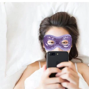 Eye Mask Gel Cooling Eye Sleep Mask Ice Cold Compress Puffy Eyes Dry Eyes Bea`` - Picture 1 of 16