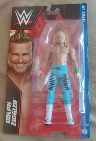 Mattel WWE Basic Series 136 DOLPH ZIGGLER Figure Blue Pants Variant Chase Cover